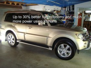 VRX Pajero 30% better fuel economy using XSNano